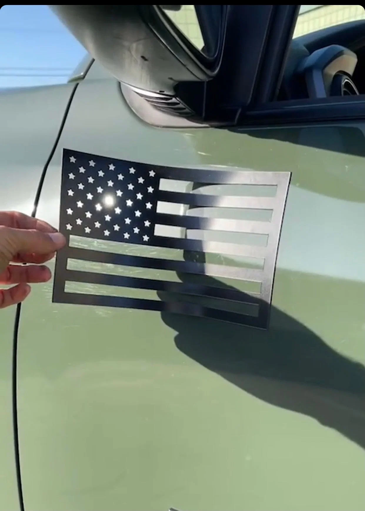 American Flag Vehicle Magnets - Black (Best-Seller) - Image 9